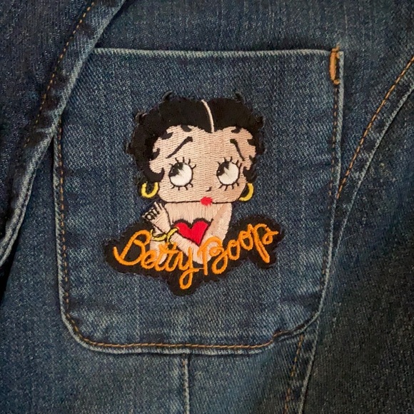 Betty Boop Patches Mossimo Jean Jacket - Picture 10 of 14